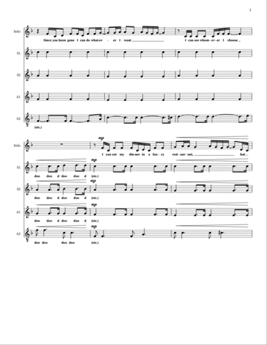Nothing Compares 2 U Nothing Compares 2 U 4-Part scores gallery preview page 2