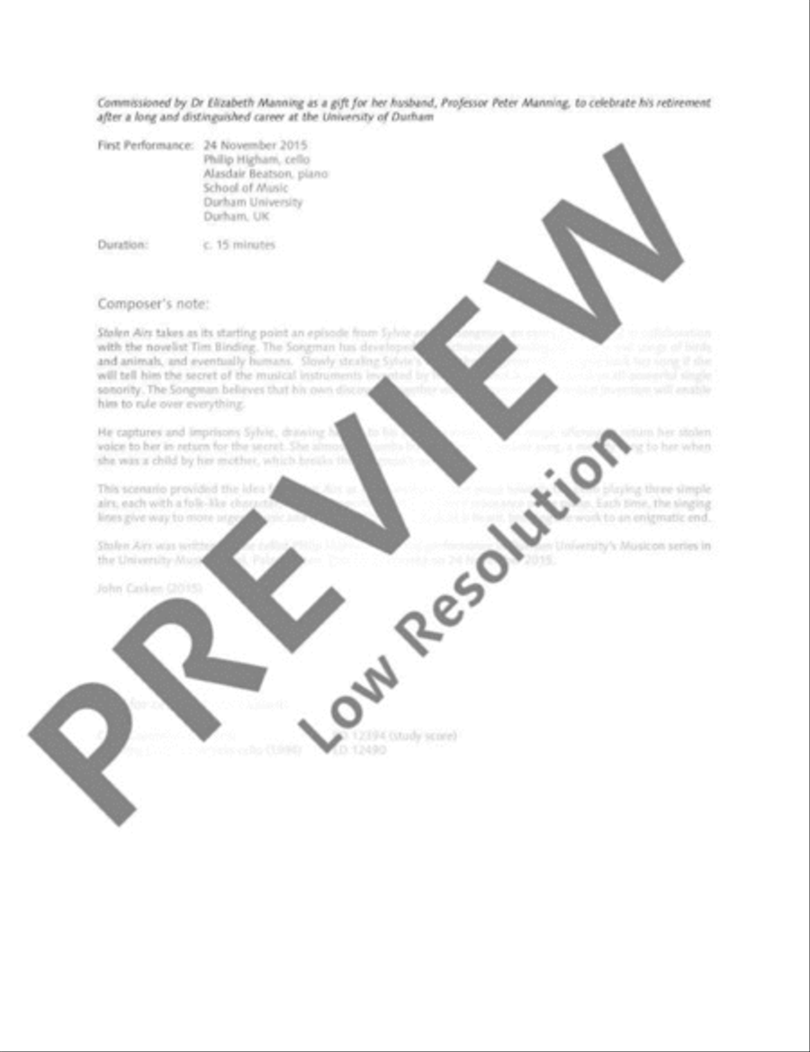 Stolen Airs Piano Accompaniment scores gallery preview page 3