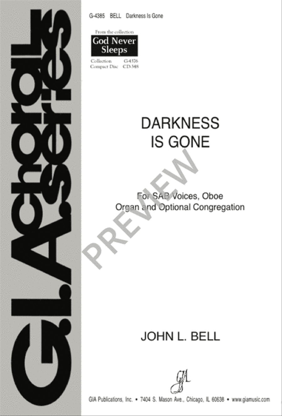 Darkness Is Gone 3-Part scores gallery preview page 1