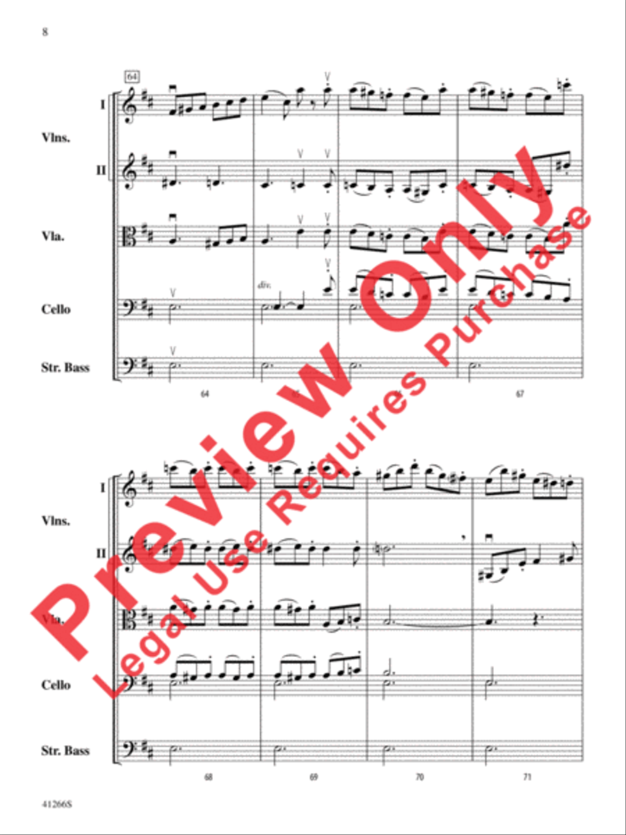 Adagio and Presto String Orchestra scores gallery preview page 9