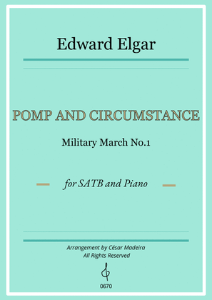 Book cover for Pomp and Circumstance No.1 - SATB and Piano