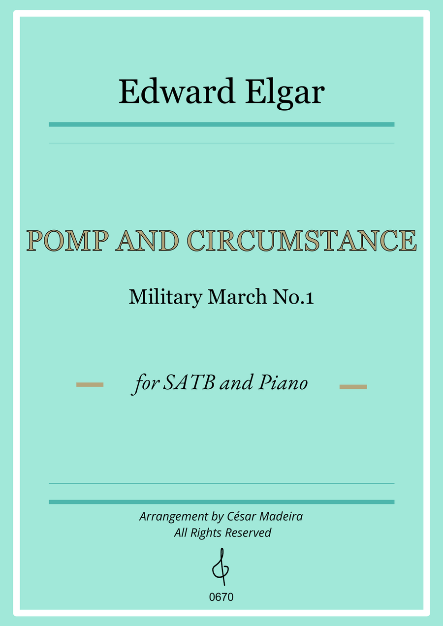 Book cover for Pomp and Circumstance No.1 - SATB and Piano