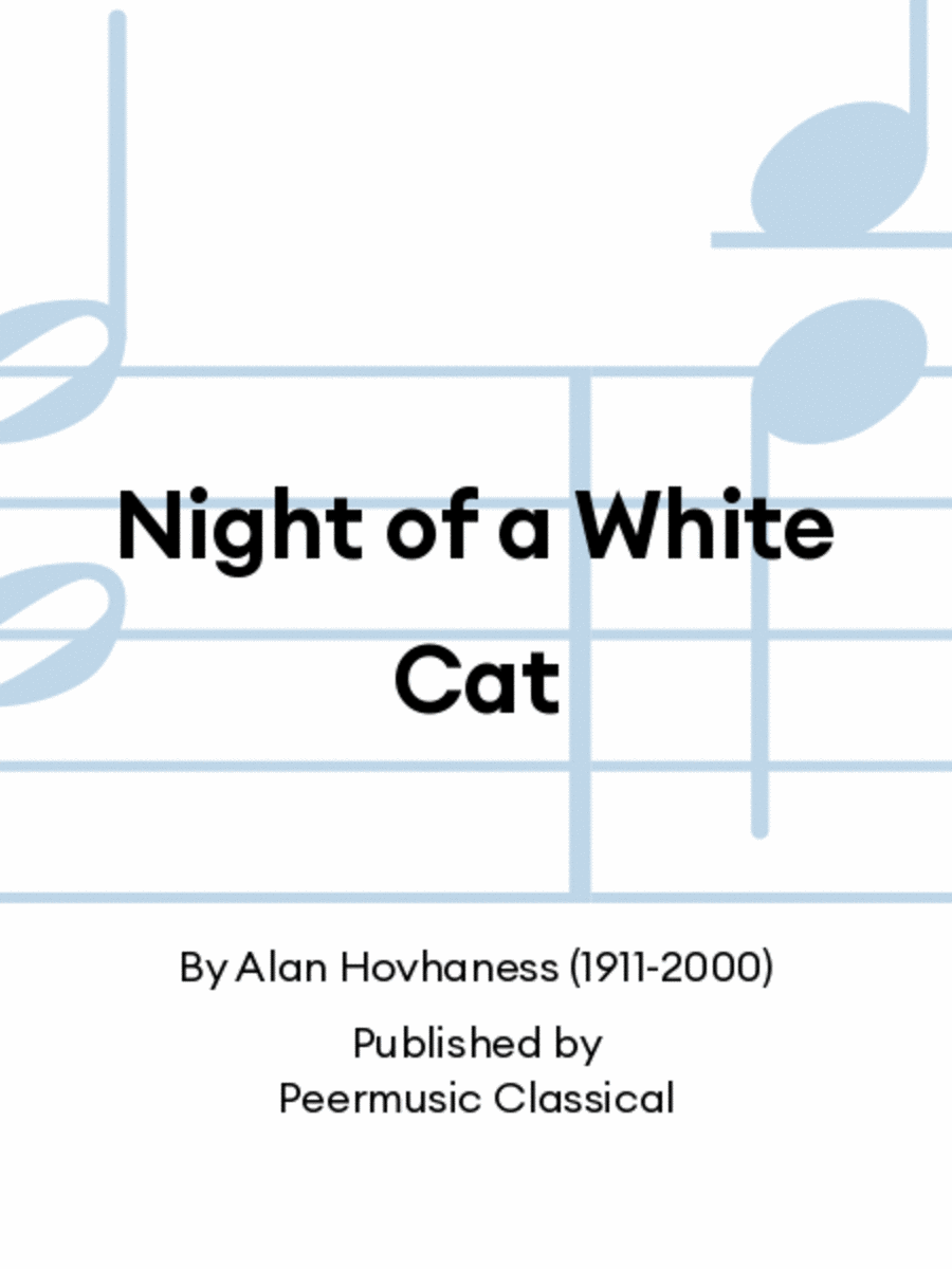 Night of a White Cat Chamber Music scores gallery preview page 1