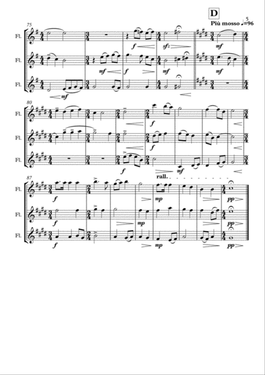 Olympus Suite - movement 1 Brass Ensemble scores gallery preview page 5