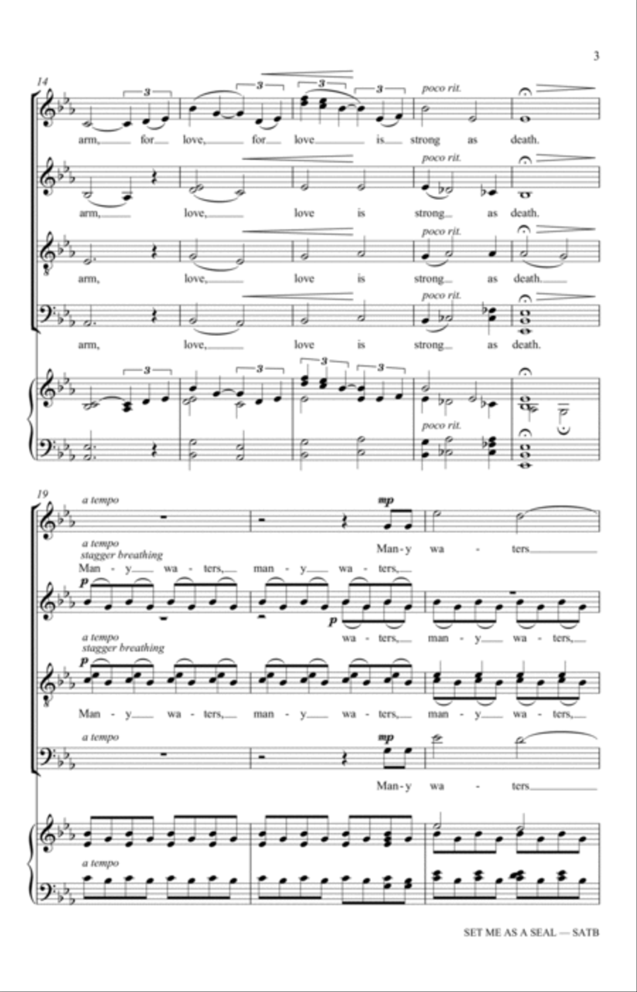 Set Me As A Seal 4-Part scores gallery preview page 3