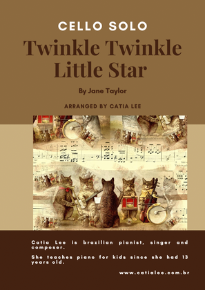 Book cover for Twinkle Twinkle Little Star -Cello Solo A Major