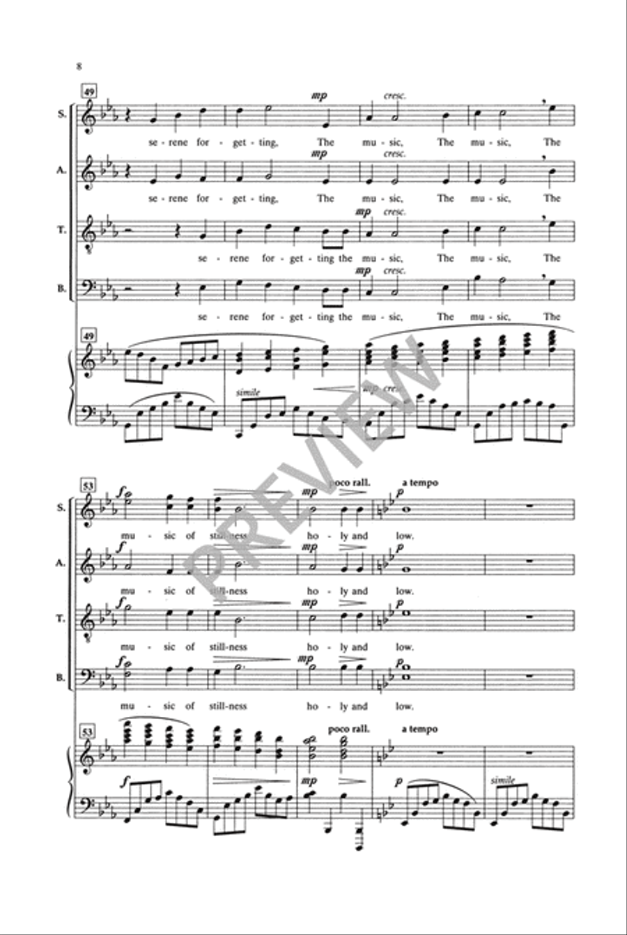 Stars I Shall Find (SATB) 4-Part scores gallery preview page 9