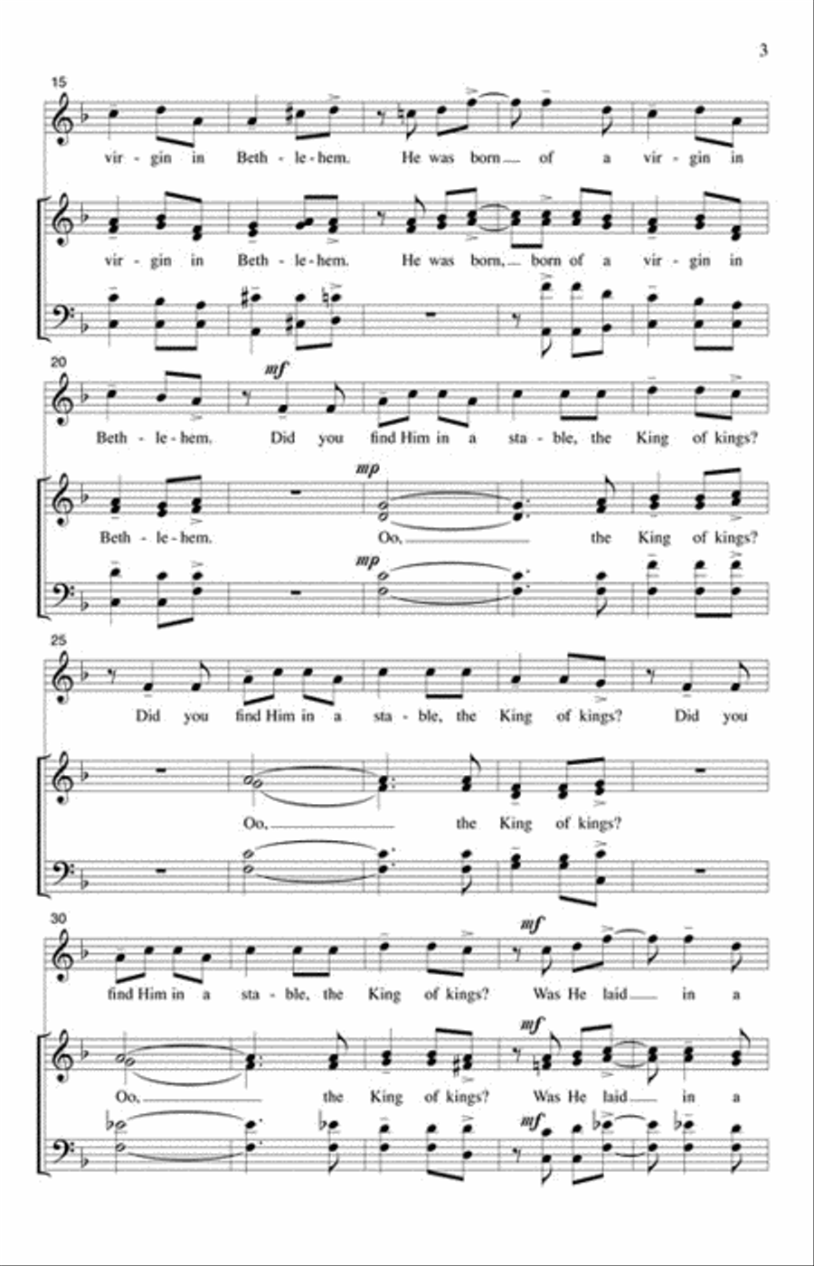 Have You Seen the Baby Jesus 4-Part scores gallery preview page 3