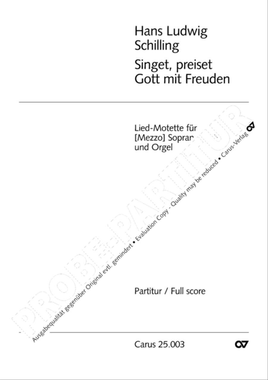 Praise rejoicing in his kindness Mezzo-Soprano Voice scores gallery preview page 2