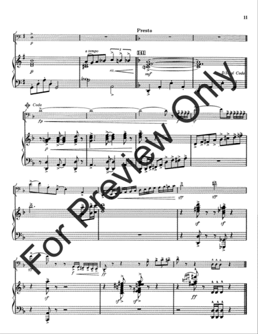 Ballad and Presto Dance Ballad and Presto Dance Tuba scores gallery preview page 13