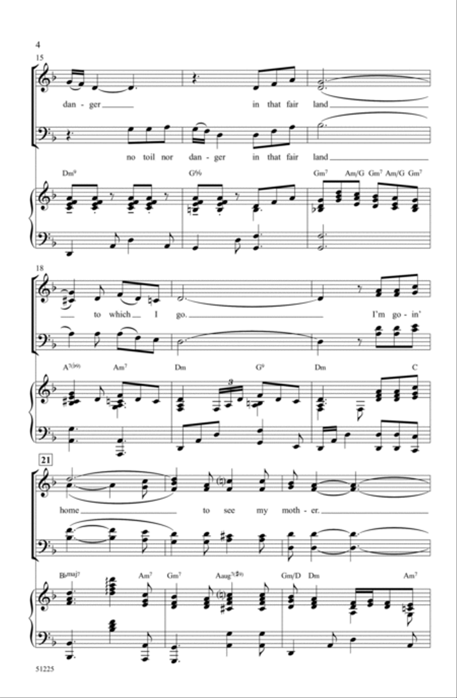 Poor Wayfaring Stranger Choir scores gallery preview page 3