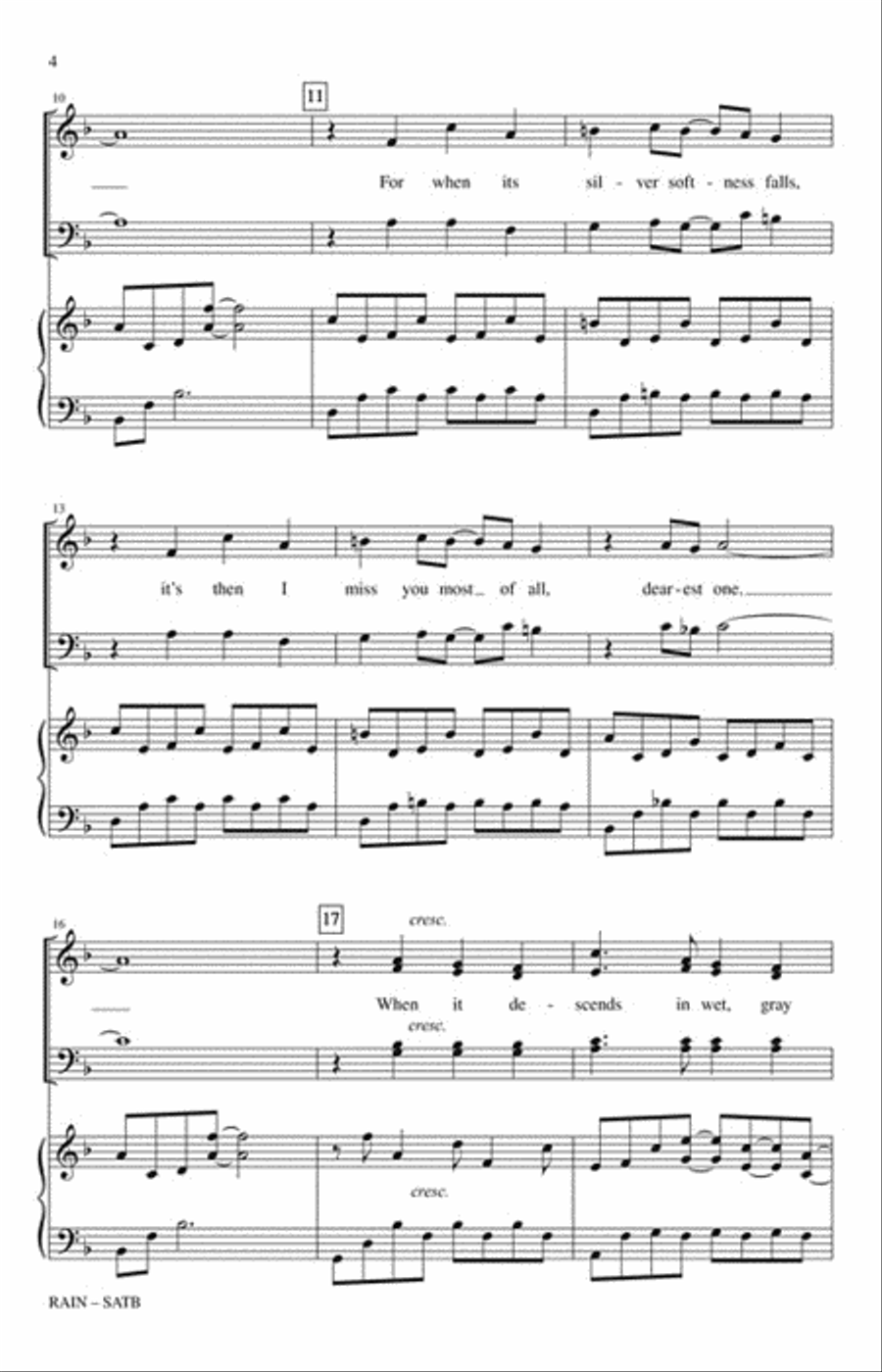 Rain 4-Part scores gallery preview page 3