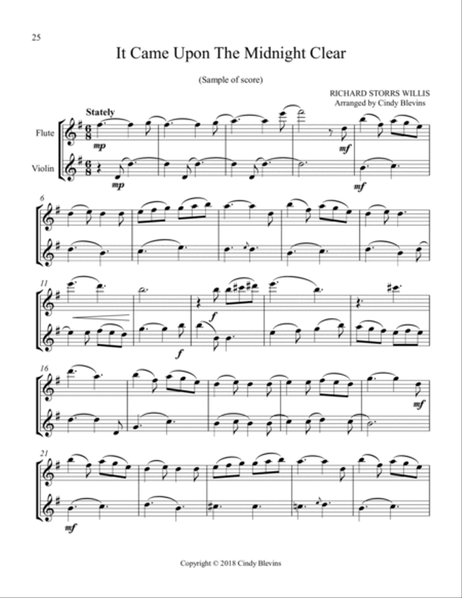 Flute and Violin for Christmas, Vol. I Flute scores gallery preview page 3
