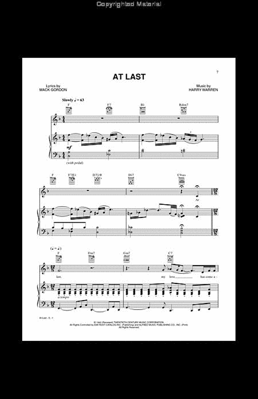 Jazz Standards Piano, Vocal, Guitar scores gallery preview page 2