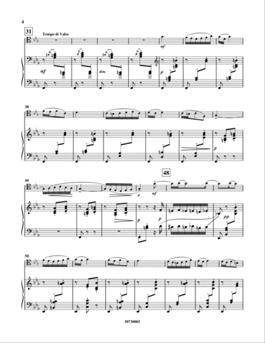 Serenade, Op. 3, No. 5 Piano Accompaniment scores gallery preview page 2
