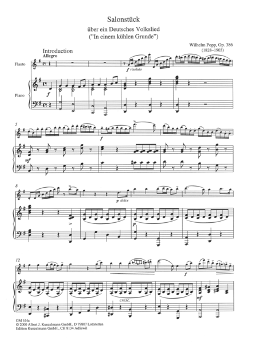 Salon piece Flute Solo scores gallery preview page 2