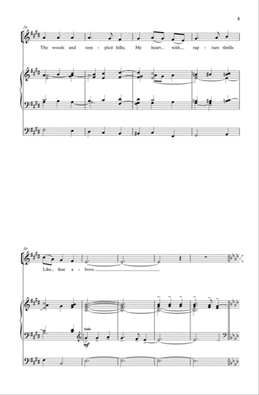My country, 'tis of thee 4-Part scores gallery preview page 4