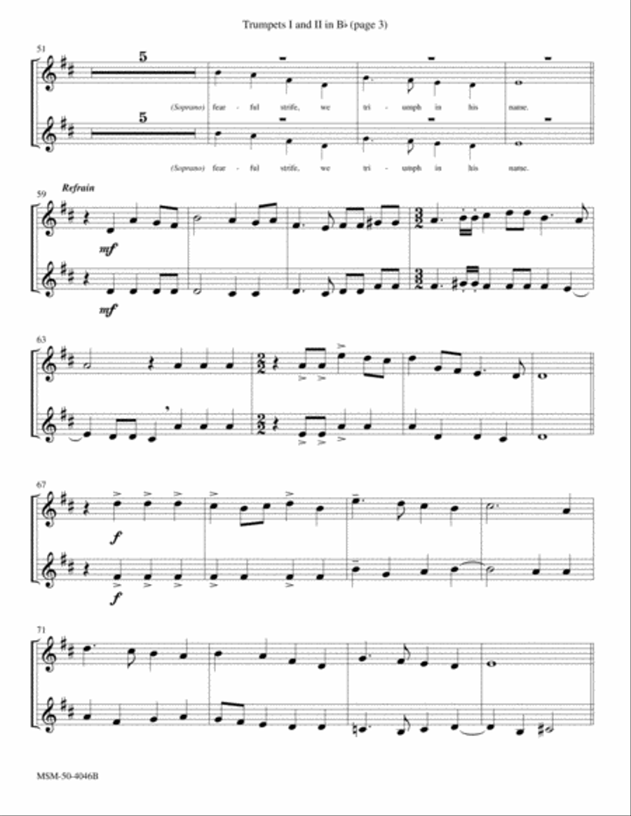Christ Rising Again Choir scores gallery preview page 3