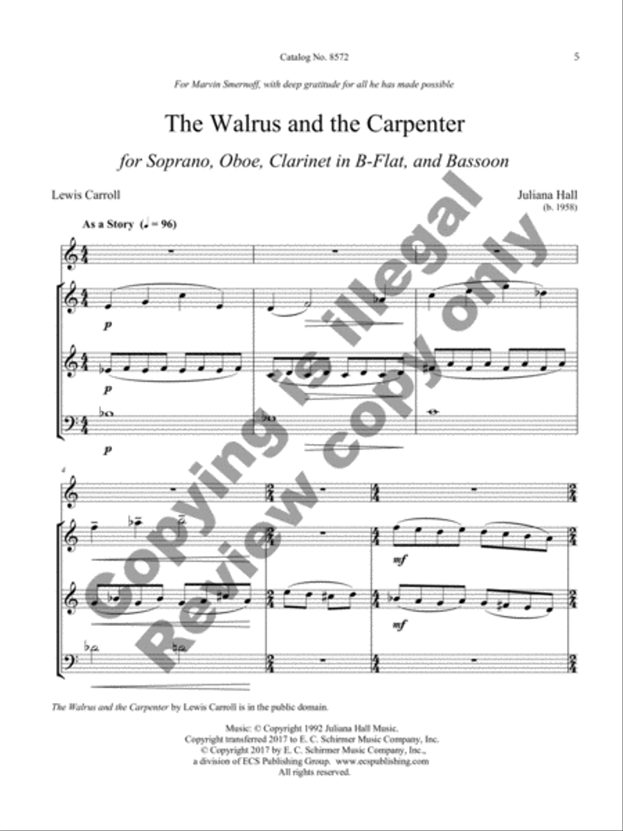 The Walrus and the Carpenter Bassoon scores gallery preview page 18