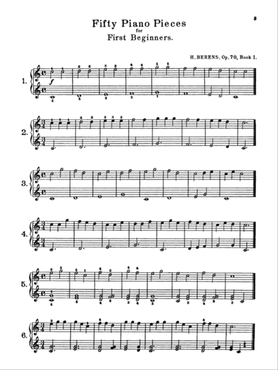 50 Pieces Op. 70 50 Pieces Op. 70 Piano Method scores gallery preview page 4