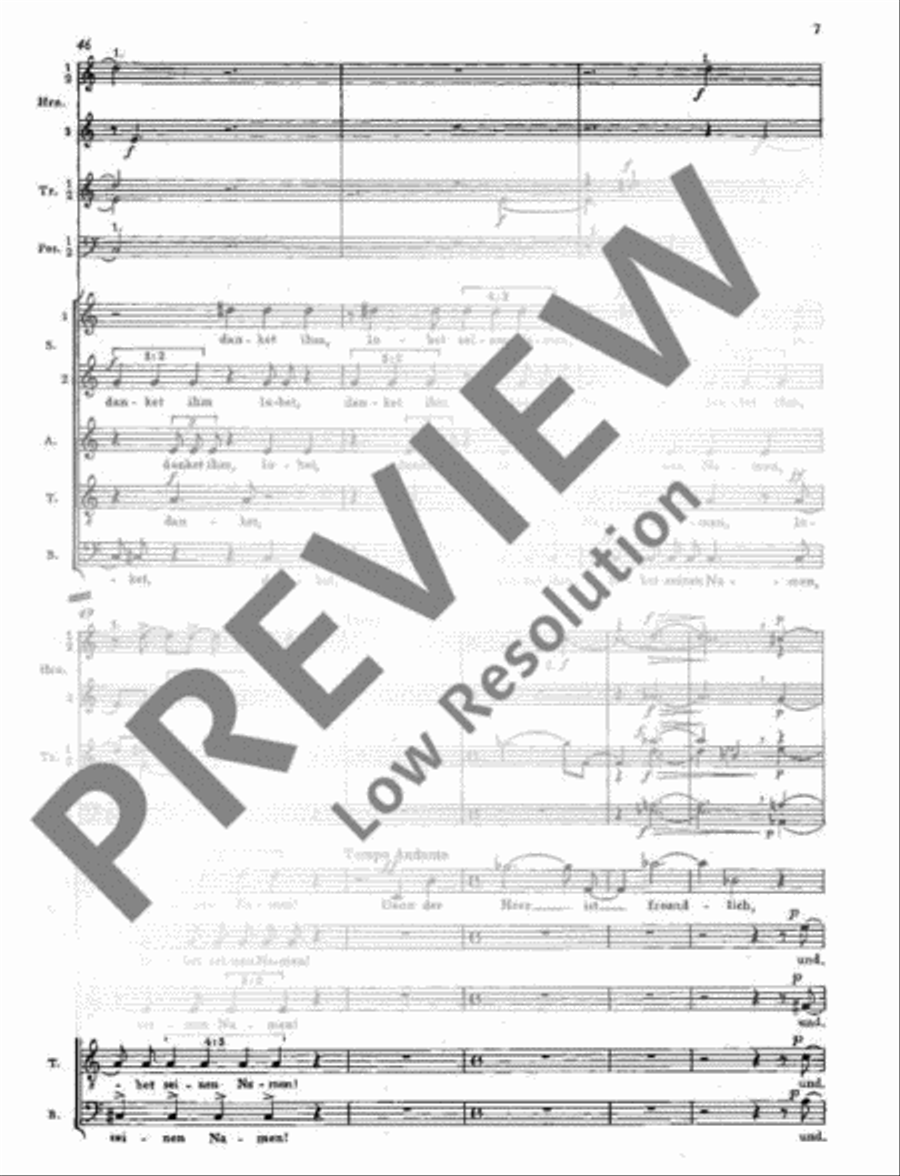 Der 100. Psalm SSATB scores gallery preview page 7