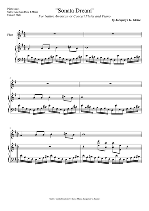 Sonata Dream (Piano Acc. E Minor)