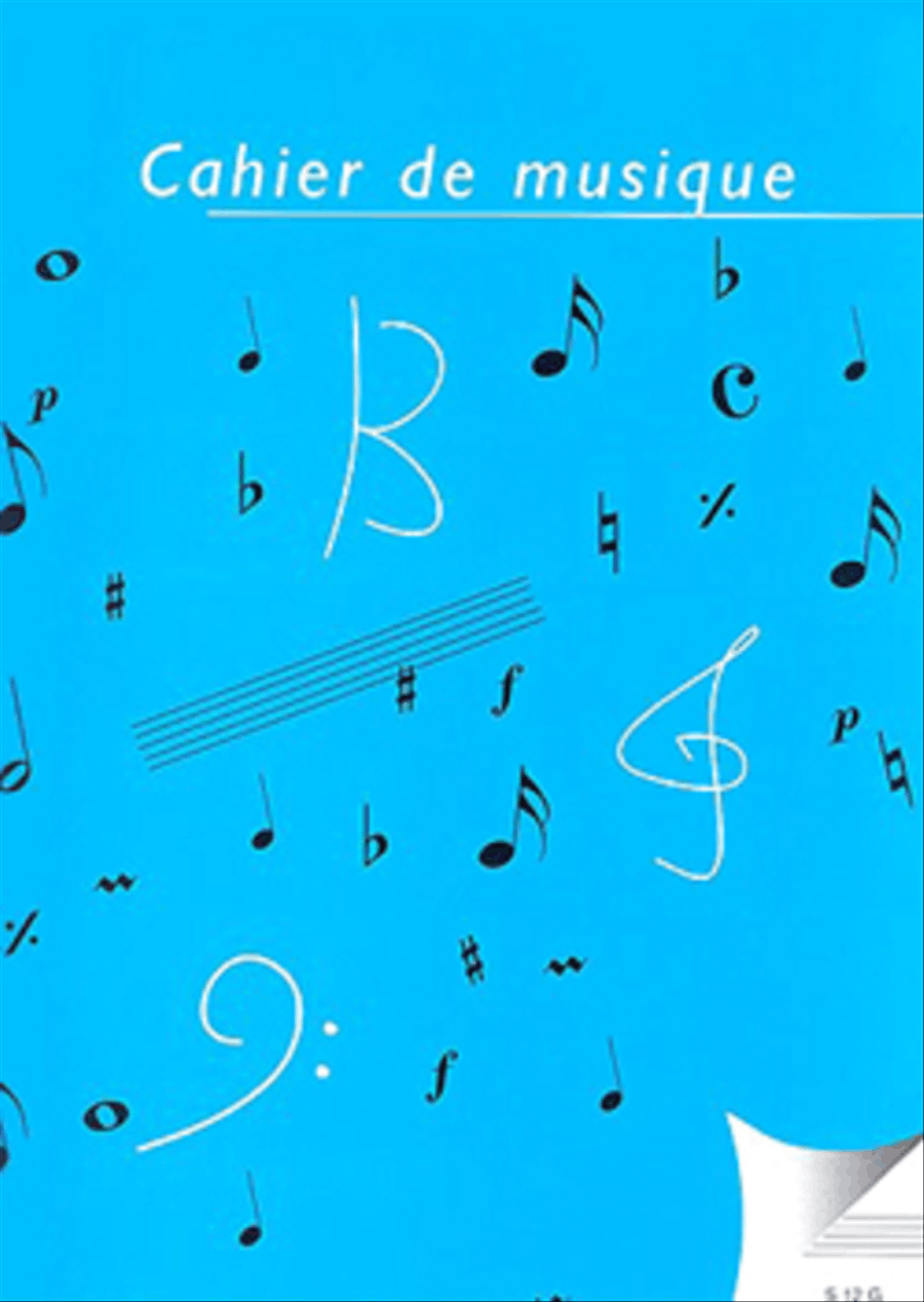 Cahier De Musique 12 Portees - Grand Format Staff Paper scores gallery preview page 1