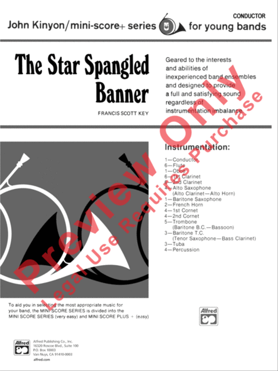 The Star-Spangled Banner The Star-Spangled Banner Concert Band scores gallery preview page 2