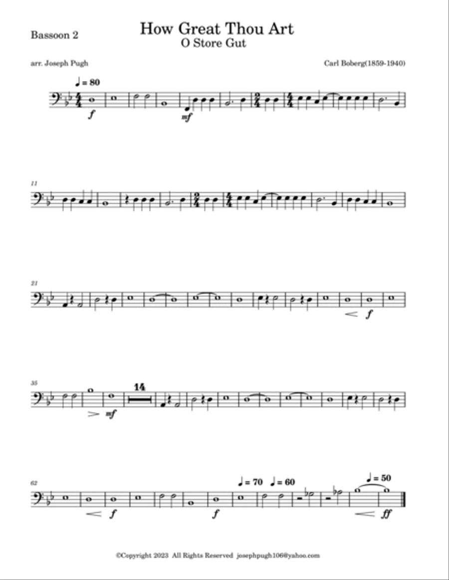 How Great Thou Art Full Orchestra scores gallery preview page 2