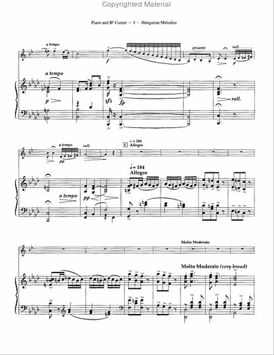 Hungarian Melodies Hungarian Melodies Euphonium scores gallery preview page 4