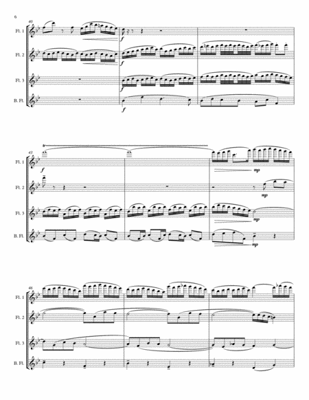 Little Fugue in G Minor, BWV 578 for Flute Quartet or Choir image number null