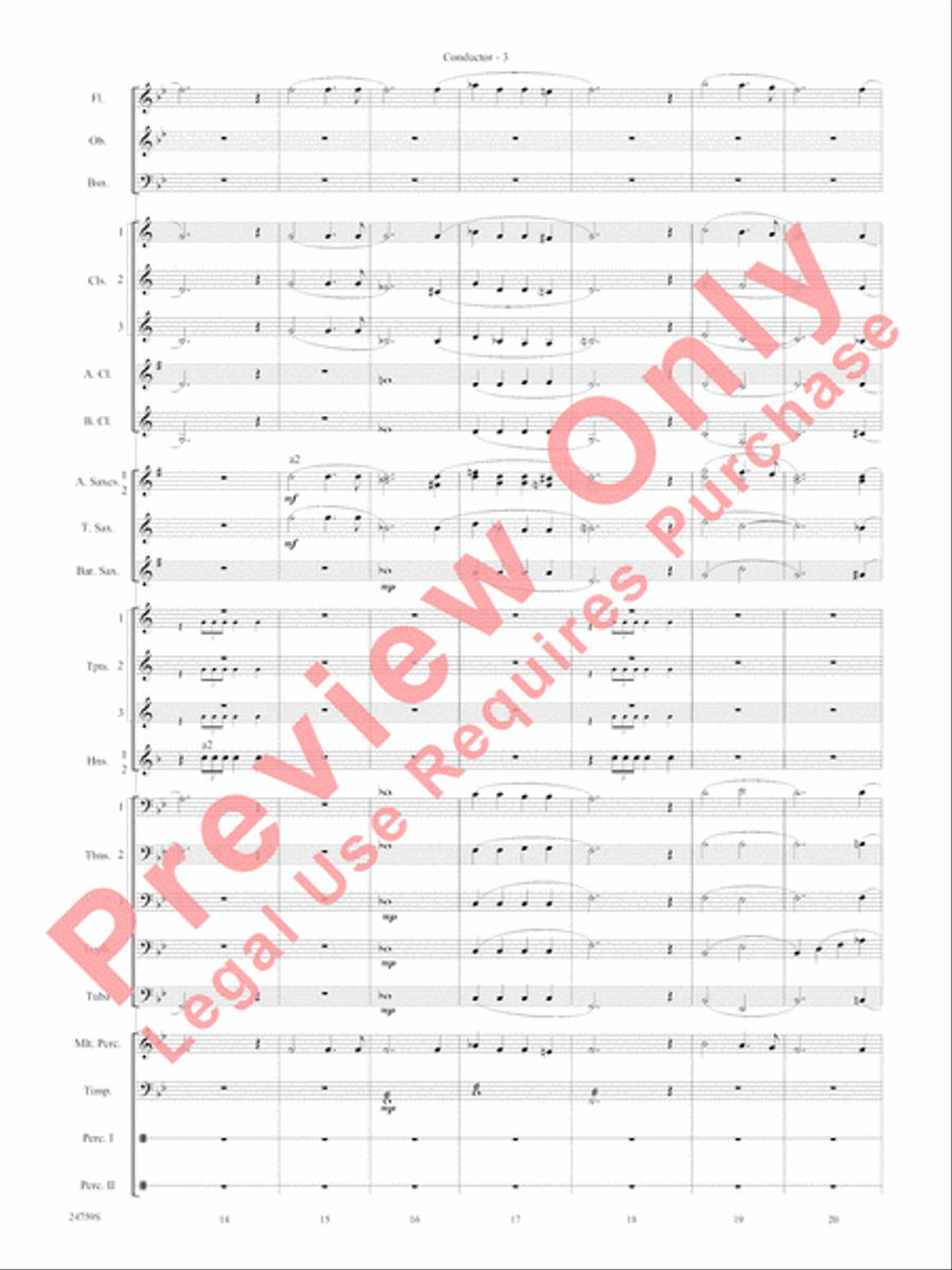 A Nation's Prayer Concert Band scores gallery preview page 6
