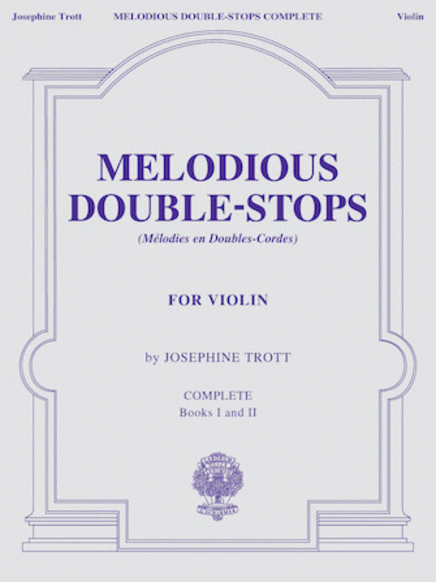 Book cover for Melodious Double-Stops, Complete Books 1 and 2 for the Violin