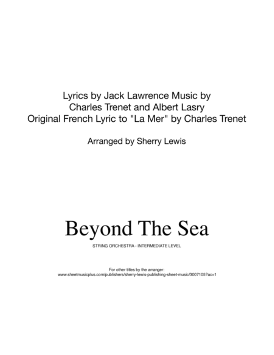 Beyond The Sea String Orchestra scores gallery preview page 2