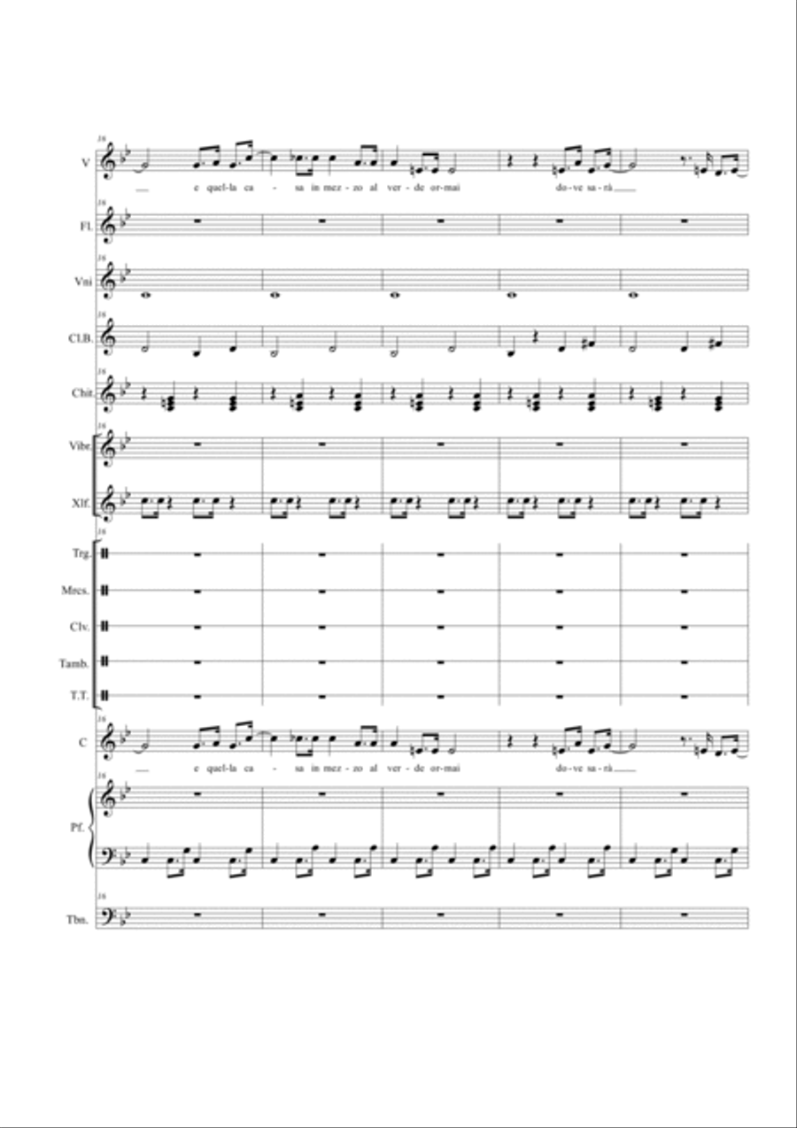 Il ragazzo della via Gluck Full Orchestra scores gallery preview page 4
