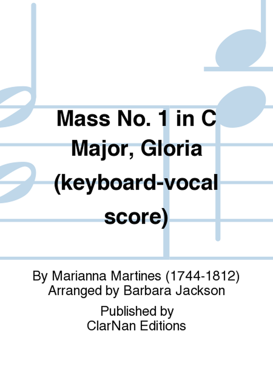 Mass No. 1 in C Major, Gloria (keyboard-vocal score)