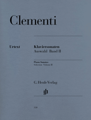 Book cover for Clementi - Selected Sonatas Vol 2 Urtext