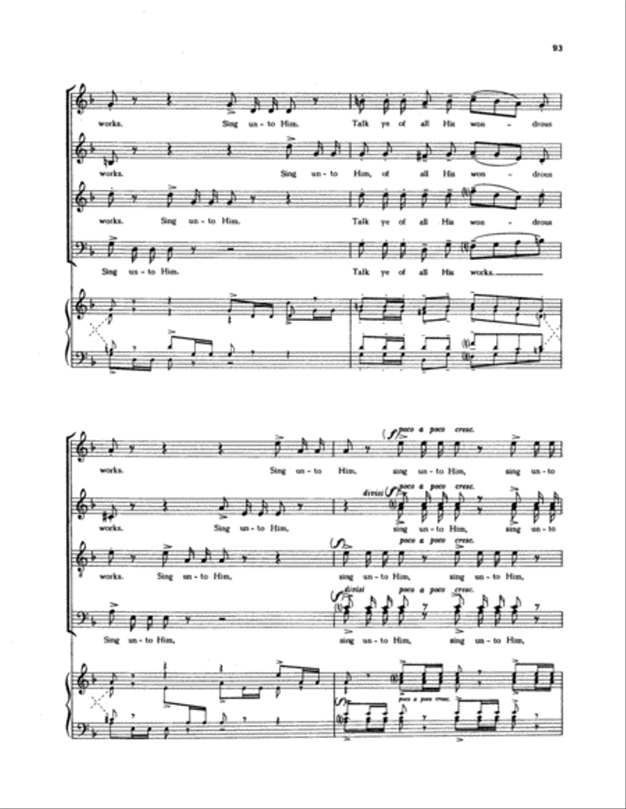 Sing unto Him Divisi scores gallery preview page 4