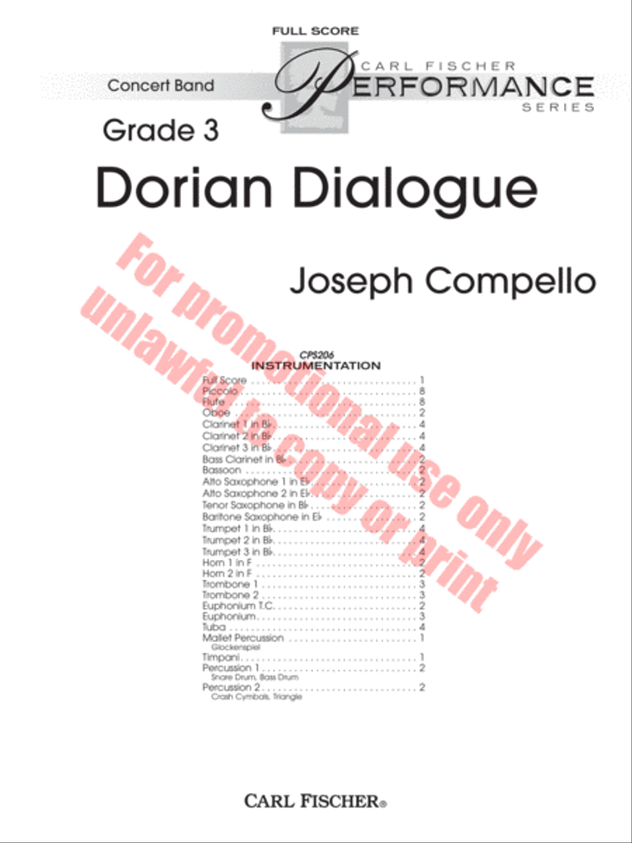 Dorian Dialogue Concert Band scores gallery preview page 2