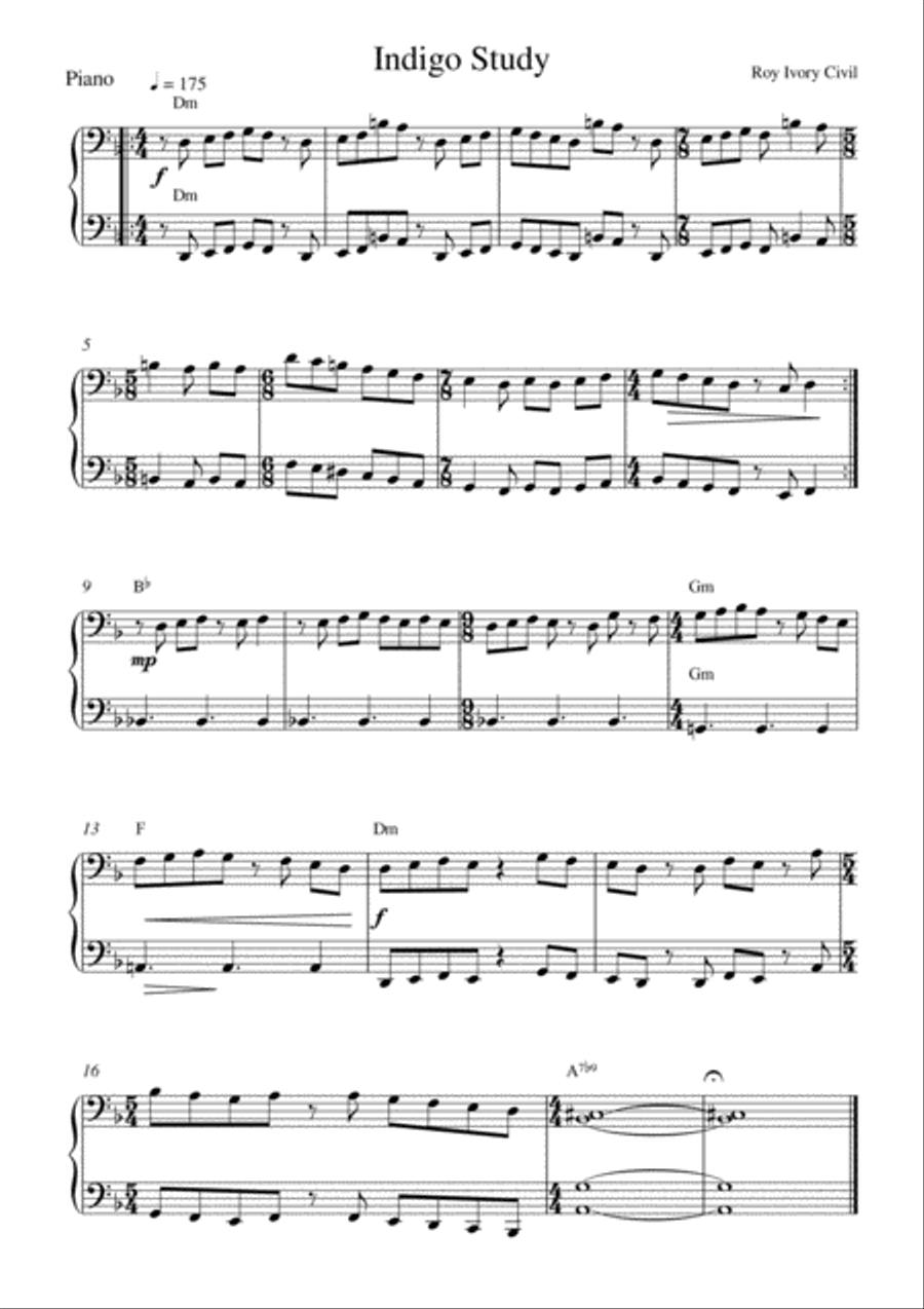 Indigo Study Piano Method scores gallery preview page 1