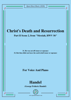 Book cover for Handel-Messiah,HWV 56,Part II,Scene 2,for Voice and Piano