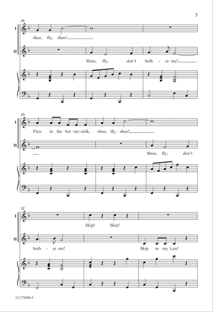 Skip! Skip! Shoo, Fly, Shoo! 2-Part scores gallery preview page 6