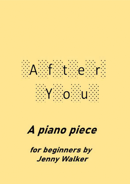 After You (piano solo - beginners) image number null