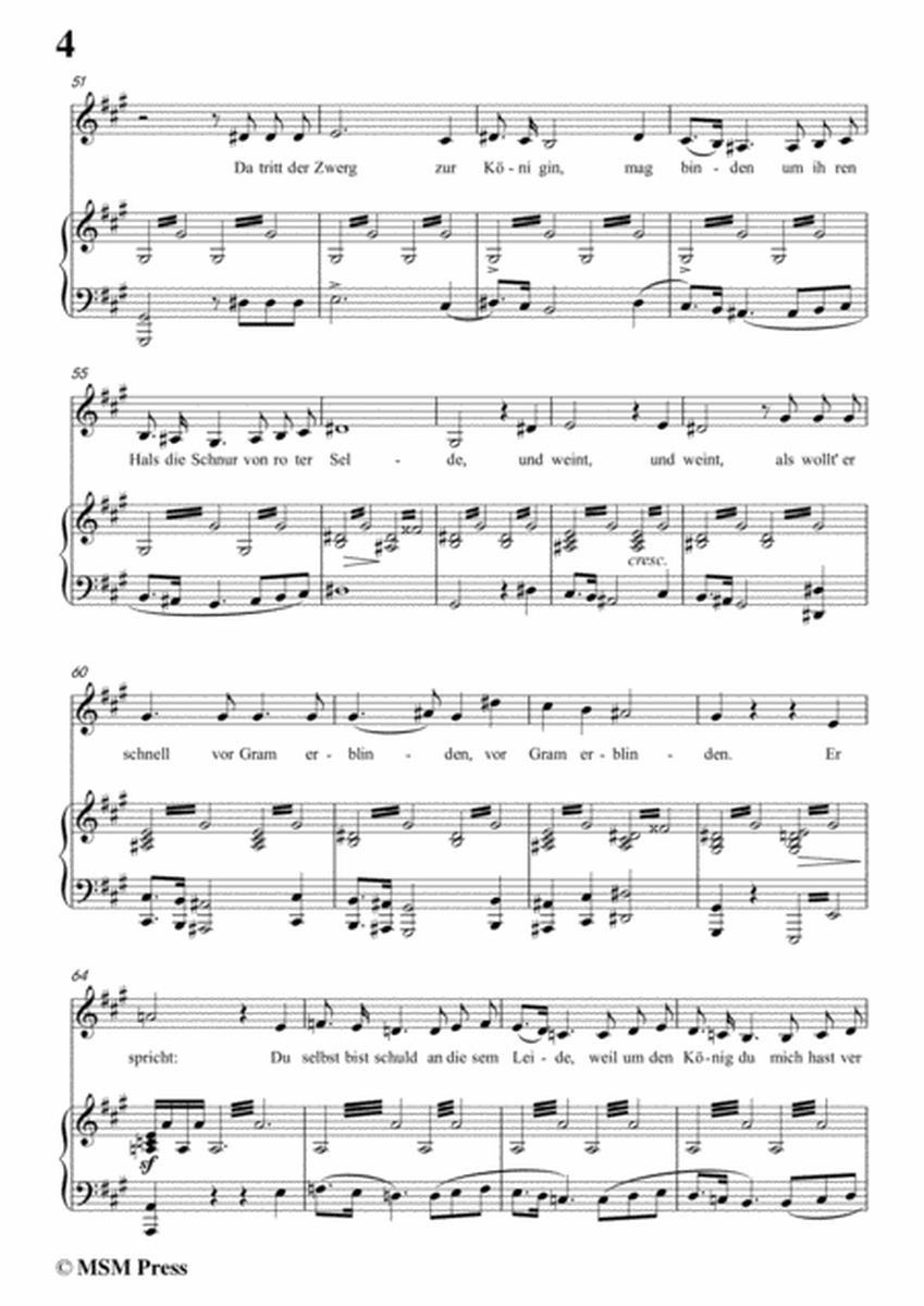 Schubert-Der Zwerg,Op.22 No.1,in f sharp mino,for Voice&Piano image number null