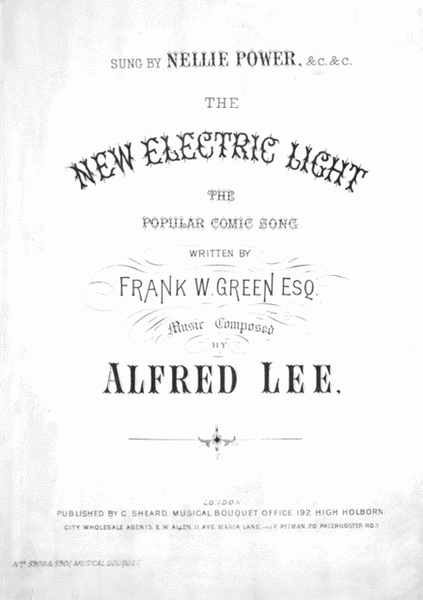 The New Electric Light. The Popular Comic Song