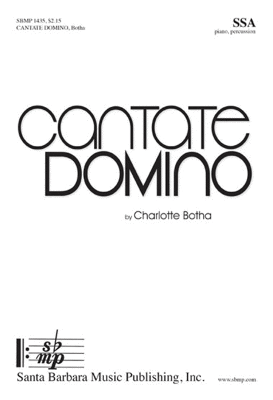 Book cover for Cantate Domino - SSA Octavo