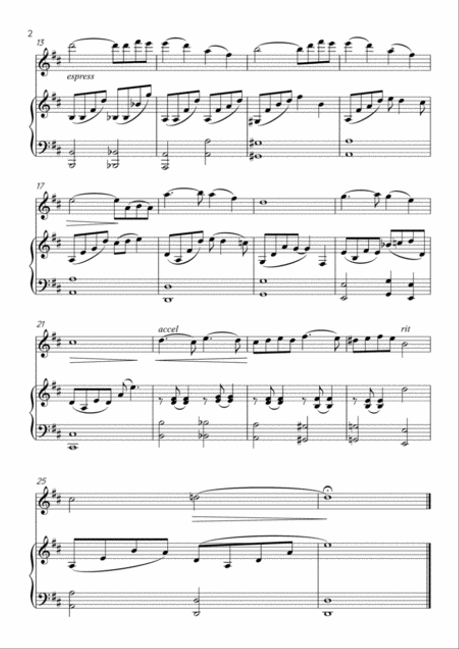Playing Love Violin Solo scores gallery preview page 2