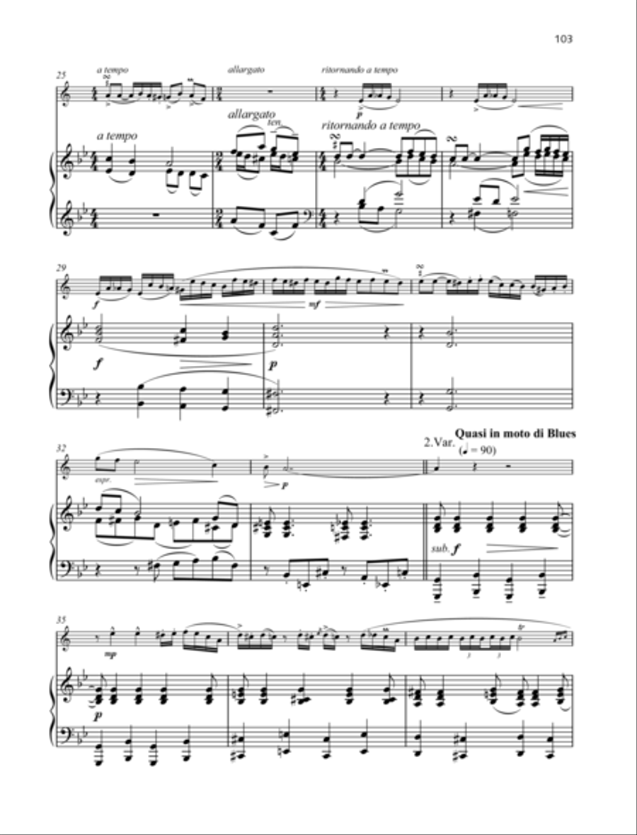 Csárdás-Variations from North Croatia B-Flat Clarinet scores gallery preview page 3