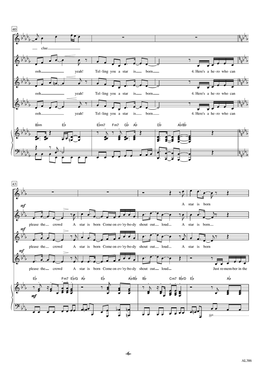A Star Is Born SSAA scores gallery preview page 6