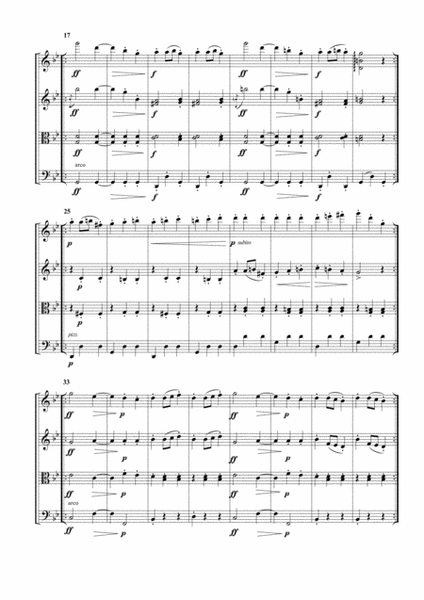 Slavonic Dances No. 8 Op. 46 for String Quartet image number null
